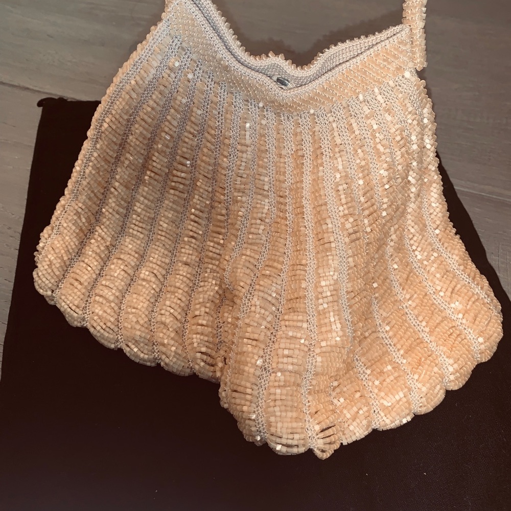 Aprisio Italian gold beaded evening bag